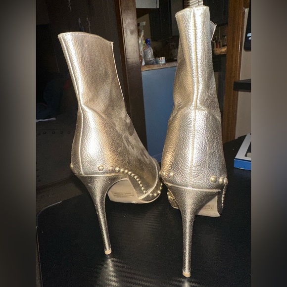 Mettalic Gold Booties - Picture 2 of 3